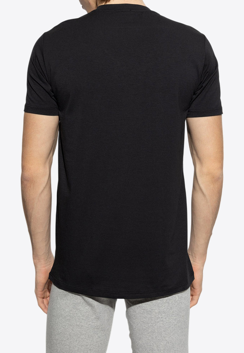 Tom Ford Logo-Embroidered V-neck T-shirt T4M091410 0-002