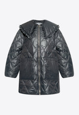 GANNI Shiny Quilted Padded Jacket W0170 6905-052