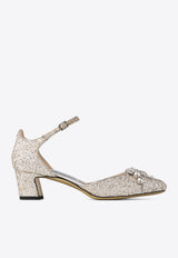 Jimmy Choo Verity 45 Crystal-Embellished Pumps VERITY BH 45 GKN-SAND CRYSTAL