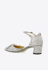 Jimmy Choo Verity 45 Crystal-Embellished Pumps VERITY BH 45 GKN-SAND CRYSTAL