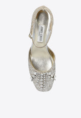 Jimmy Choo Verity 45 Crystal-Embellished Pumps VERITY BH 45 GKN-SAND CRYSTAL