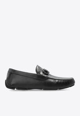 Salvatore Ferragamo Driver Gancini-Buckle Loafers 02C398 PARIGI NEW 779172-NERO