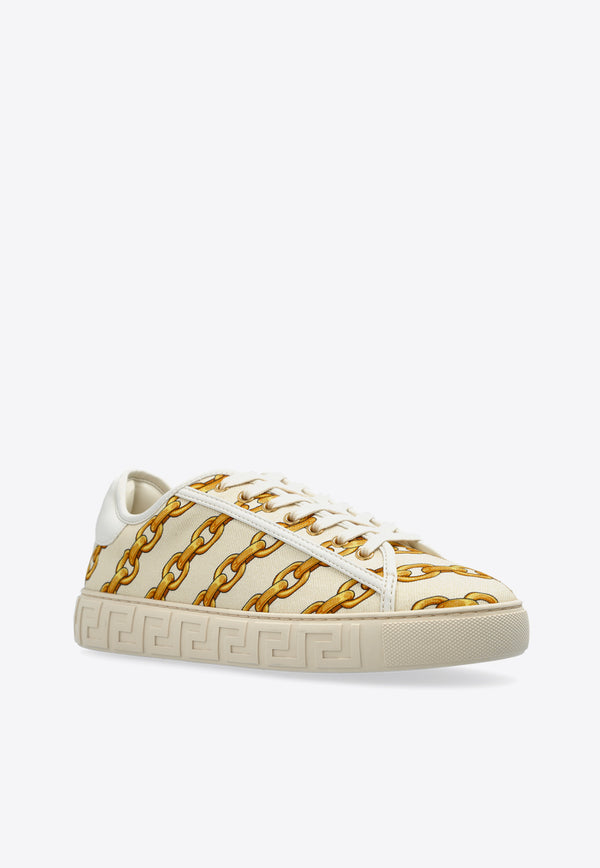 Versace Chain Stripes Greca Sneakers 1013568 1A13792-5W73V