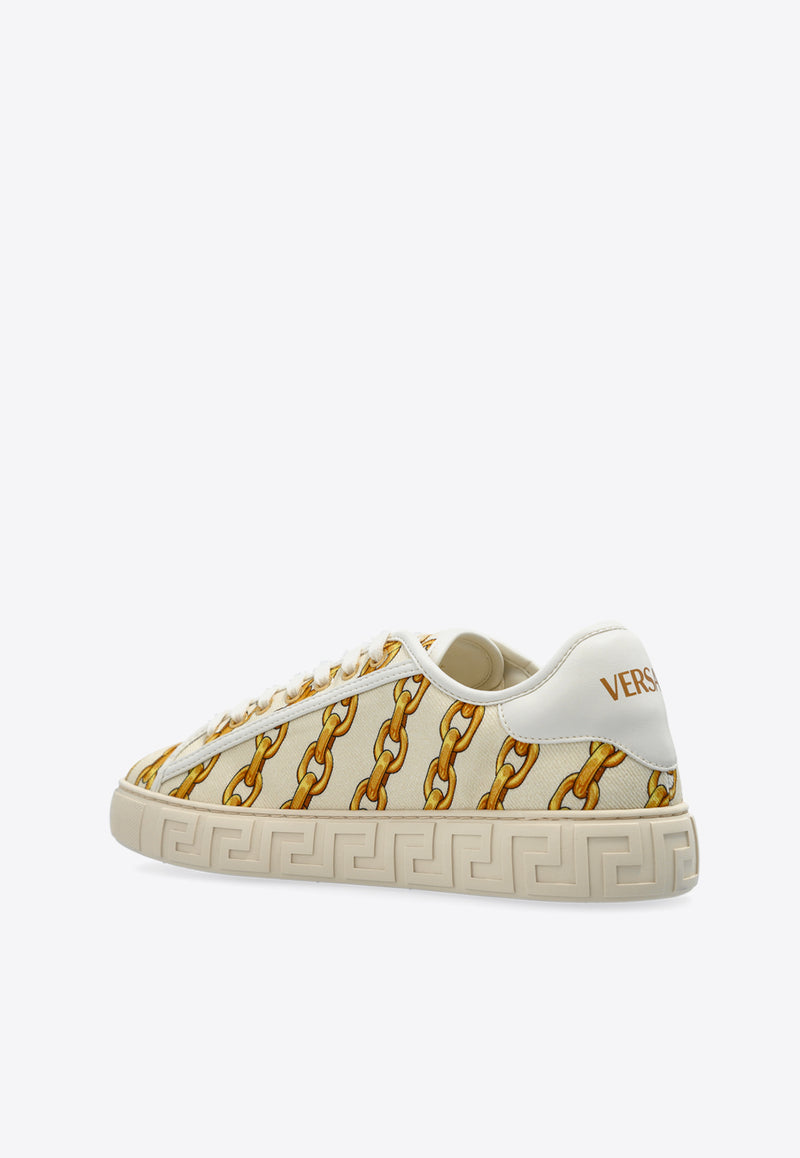 Versace Chain Stripes Greca Sneakers 1013568 1A13792-5W73V