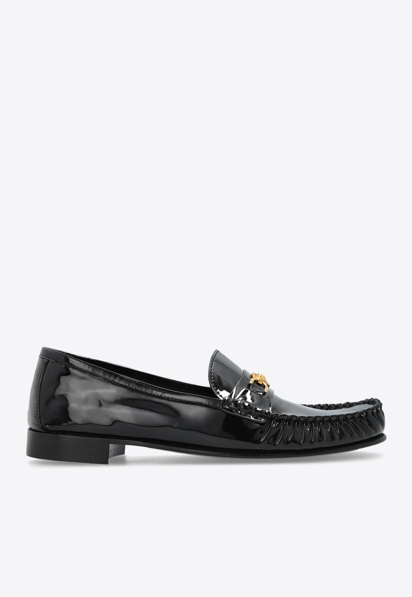 Versace Medusa-Embellished Leather Loafers 1017845 1A11949-1B00V