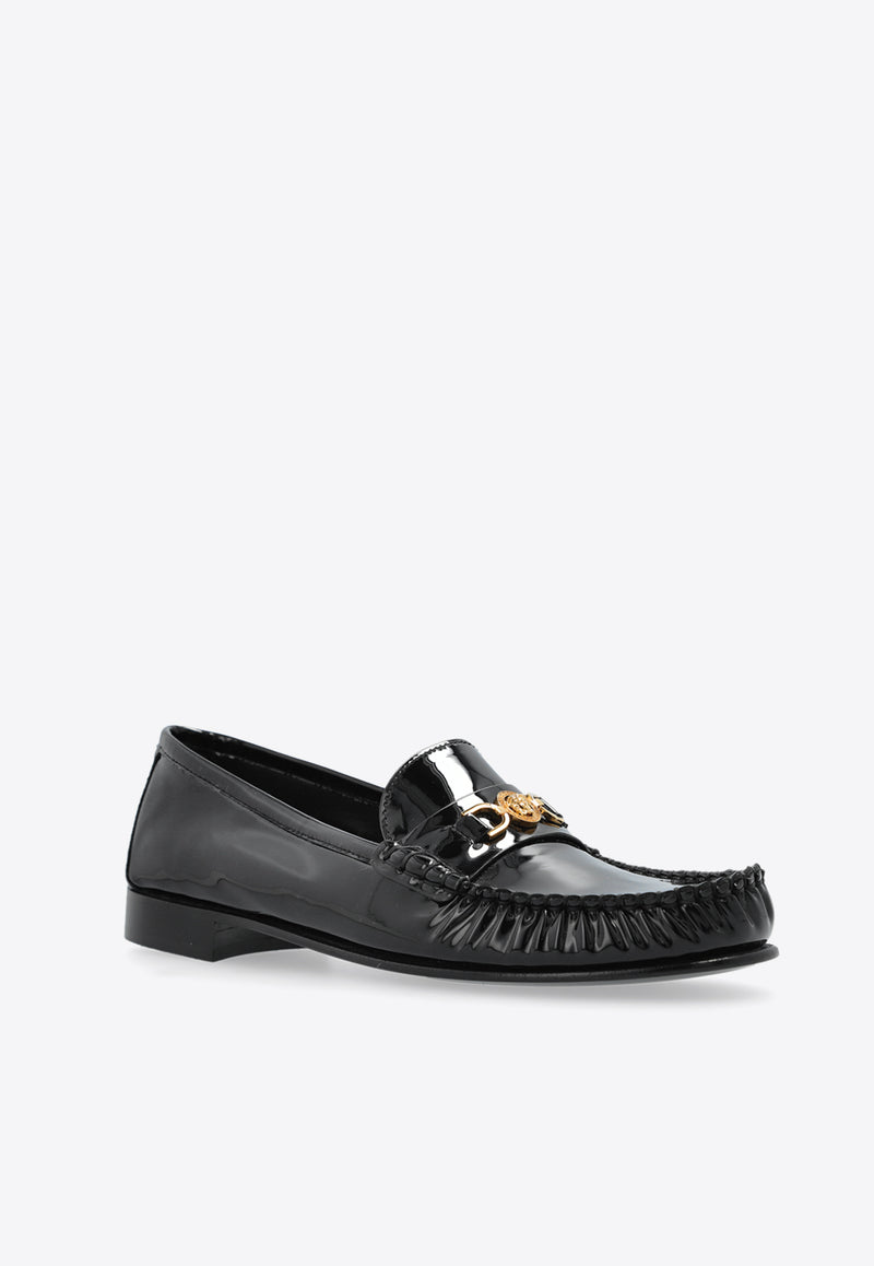 Versace Medusa-Embellished Leather Loafers 1017845 1A11949-1B00V