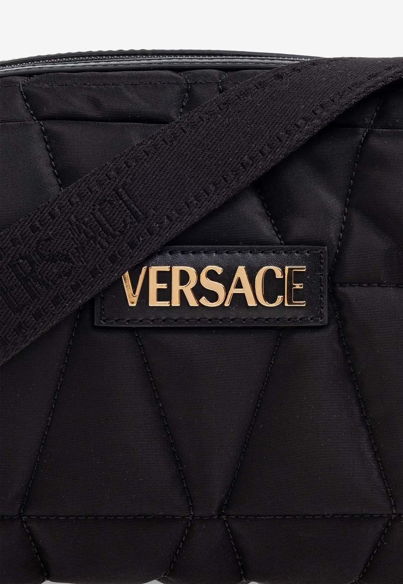 Versace Myth Quilted Messenger Bag 1018352 1A13686-1B00V