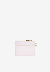 Salvatore Ferragamo Leather Cardholder with Key Chain 220868 PORTA CARTE 779954-COTTON CANDY