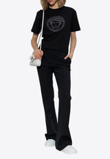 Versace Embellished Medusa Crewneck T-Shirt 1018752 1A13594-1B000