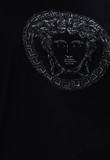 Versace Embellished Medusa Crewneck T-Shirt 1018752 1A13594-1B000