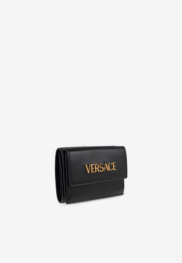 Versace Logo-Lettering Bi-Fold Wallet 1019270 1A13171-1B00V