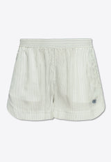 Stella McCartney Striped Silk Shorts 640243 3FR210-8519