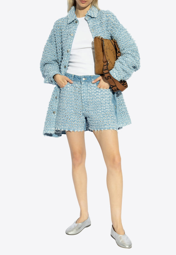 Stella McCartney Oversized Denim Bouclé Shirt 6D0346 3SQH06-4125