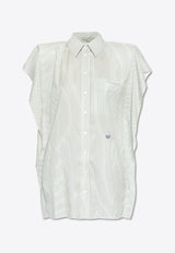 Stella McCartney Silk Shirt Mini Dress 6A0476 3FR210-8519