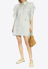 Stella McCartney Silk Shirt Mini Dress 6A0476 3FR210-8519