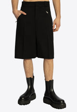 Alexander McQueen Wool Bermuda Shorts 809135 QVAAX-1000