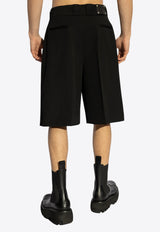 Alexander McQueen Wool Bermuda Shorts 809135 QVAAX-1000