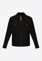 Alexander McQueen Denim Zip-Up Jacket 809778 QYAAC-1000