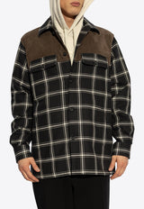 Alexander McQueen Check-Pattern Long-Sleeved Shirt 809332 QTADB-0584