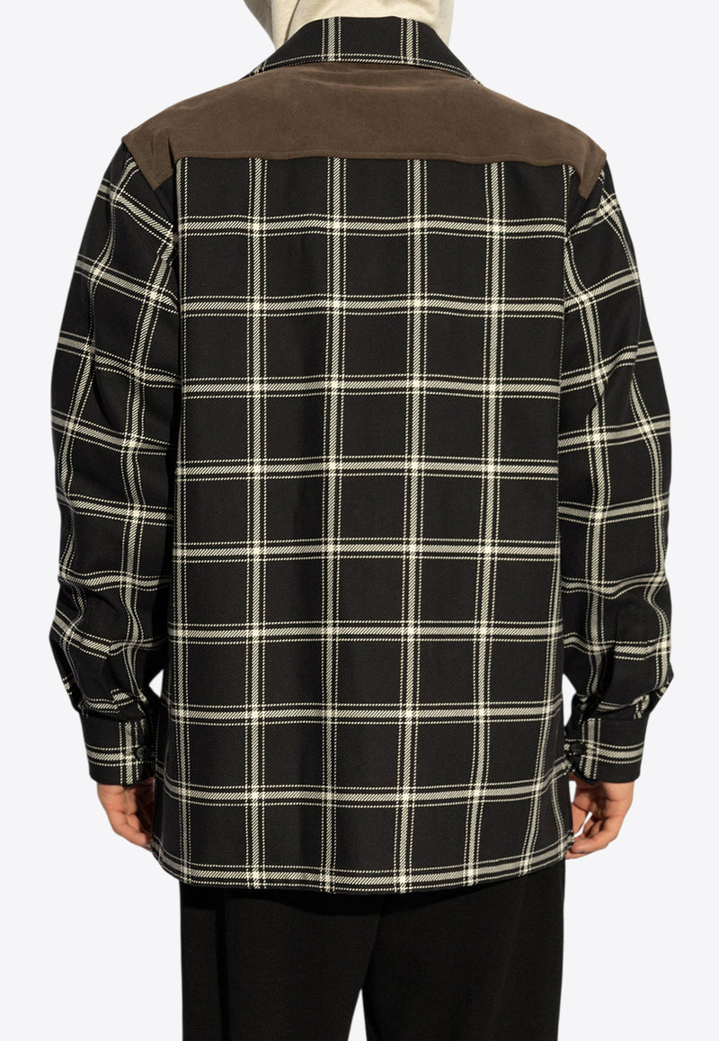 Alexander McQueen Check-Pattern Long-Sleeved Shirt 809332 QTADB-0584