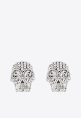 Alexander McQueen Rhinestones-Embellished Skull Earrings 813100 J161N-1021