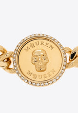 Alexander McQueen Sovereign Skull Chain Bracelet 813227 J161G-4135