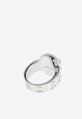 Alexander McQueen Engraved-Logo Skull Ring 809572 J161N-0926