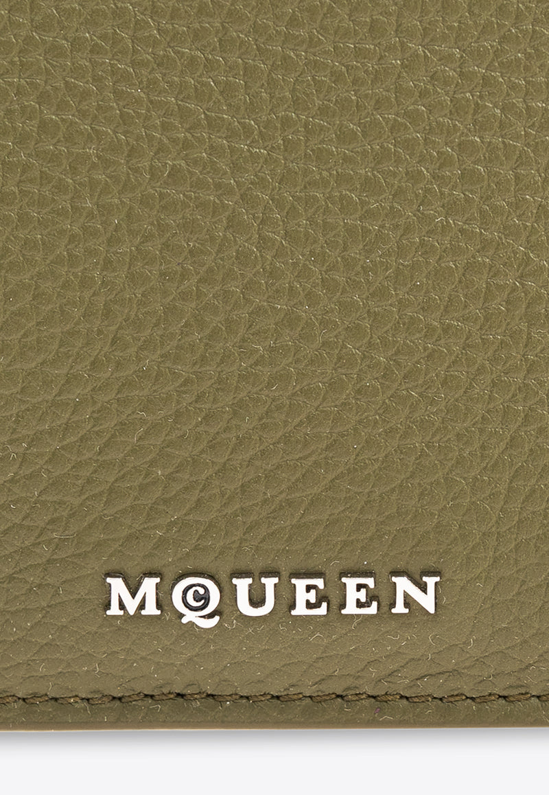 Alexander McQueen Logo-Lettering Sling Zip Cardholder 813546 1VDCC-3217