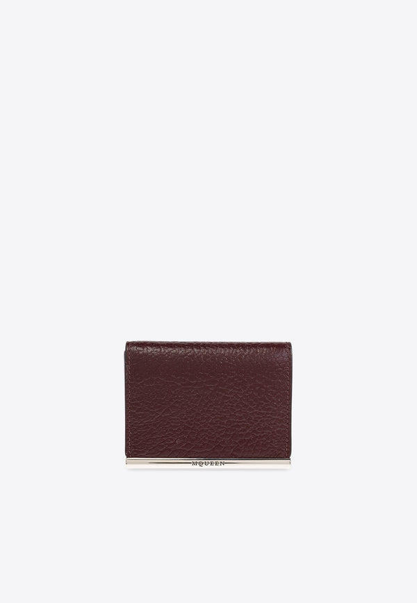 Alexander McQueen Leather Fold-Over Wallet  813549 1VDGB-6408