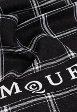 Alexander McQueen Logo Check Wool Jacquard Scarf 814281 4200Q-1078