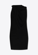 Alexander McQueen Shoulder-Knot Wool Mini Dress 814681 QJAES-1000