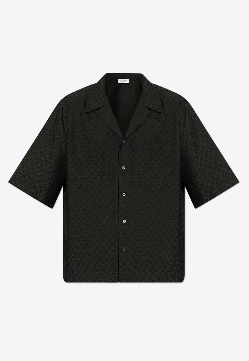 Alexander McQueen Skull Jacquard Dress Shirt 814693 QRABU-1010