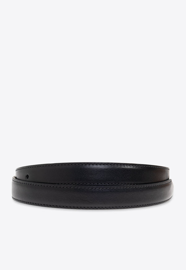 Alexander McQueen T-bar Hip Leather Belt 815301 1HBEG-1000