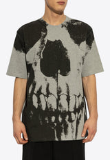 Alexander McQueen Skull-Print Crewneck T-shirt 815067 QTAC5-0582