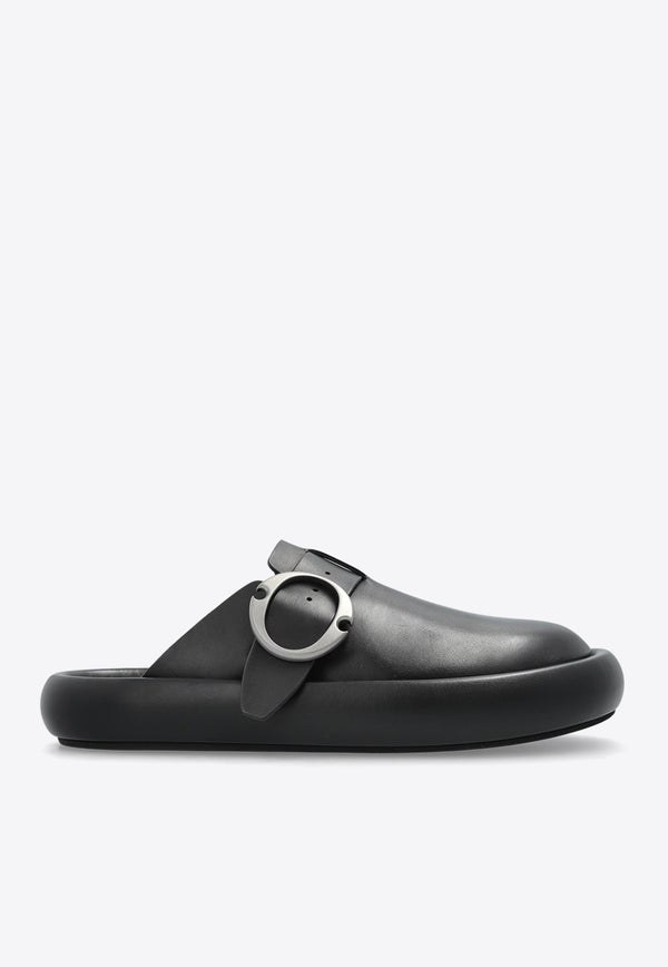 Alexander McQueen Arc Leather Clog Slides 815290 WIACT-1064