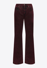 Alexander McQueen Overdyed Classic Boot-Cut Jeans 813256 QMAC0-6136