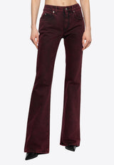 Alexander McQueen Overdyed Classic Boot-Cut Jeans 813256 QMAC0-6136