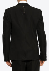 Alexander McQueen Wool Studded Blazer Black 816204 QVAAA-1000