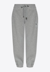 Alexander McQueen Logo Embroidered Track Pants Gray 816232 QLAD8-1015