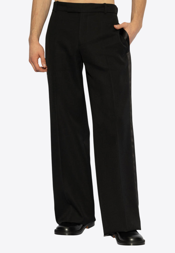 Alexander McQueen Straight-Leg Tailored Pants Black 816912 QVAAA-1000