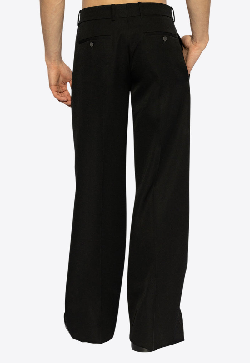 Alexander McQueen Straight-Leg Tailored Pants Black 816912 QVAAA-1000