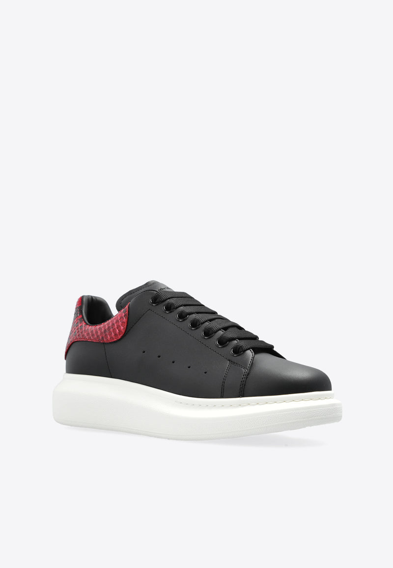 Alexander McQueen Oversized Low-Top Sneakers Black 817533 WLAAH-1045