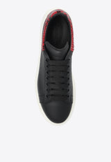 Alexander McQueen Oversized Low-Top Sneakers Black 817533 WLAAH-1045