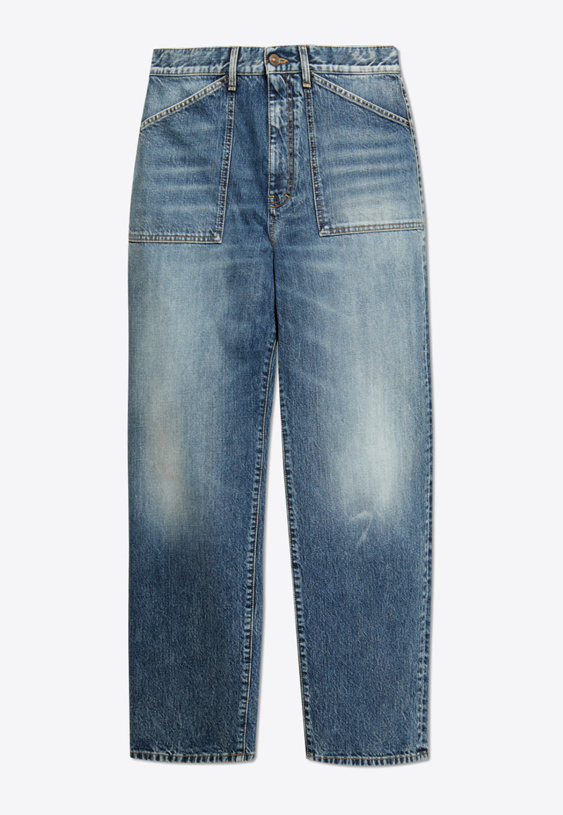 Givenchy Washed Straight-Leg Jeans BM51J 5514R-452