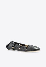 Chloé Luna Leather Ballet Flats Black CHC25S08J QL-001