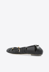 Chloé Luna Leather Ballet Flats Black CHC25S08J QL-001