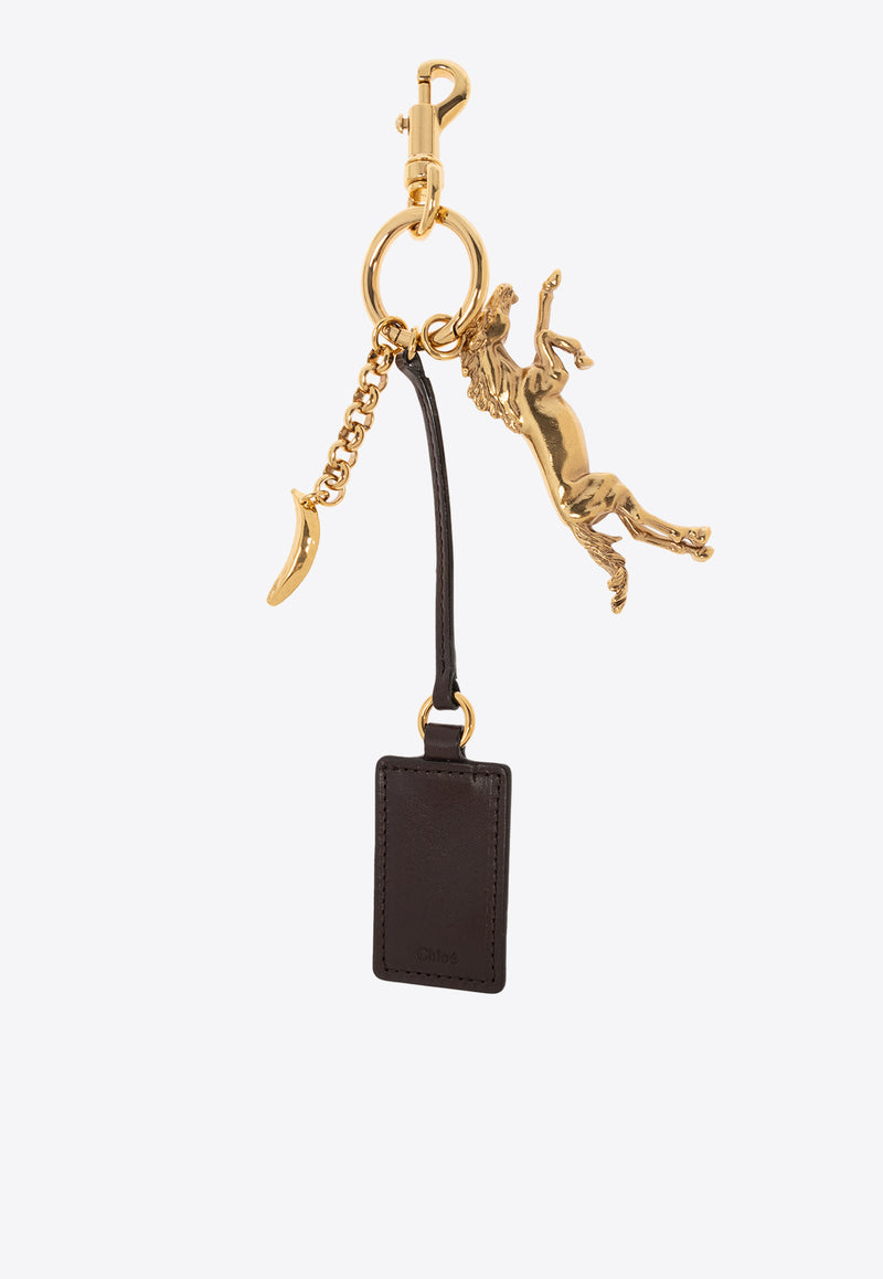 Chloé Kerala 25 Tag Charm Keychain Gold CH25SK117 CB7-9DA