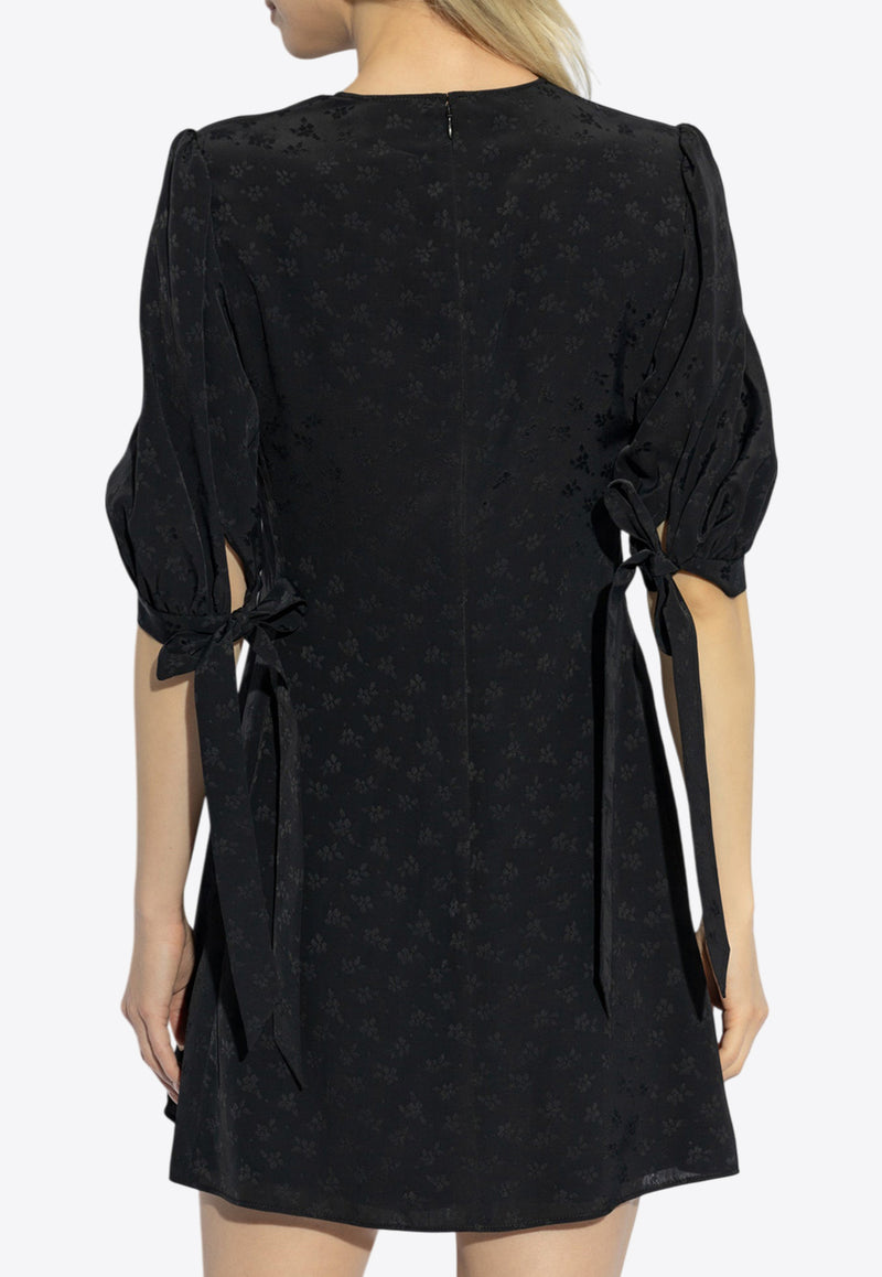 Chloé Floral Jacquard Mini Dress Black CH25SRO32 330-001