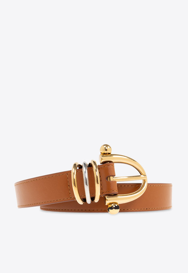 Chloé Bracelet Leather Belt Brown CHC25SC004 SFB-26M