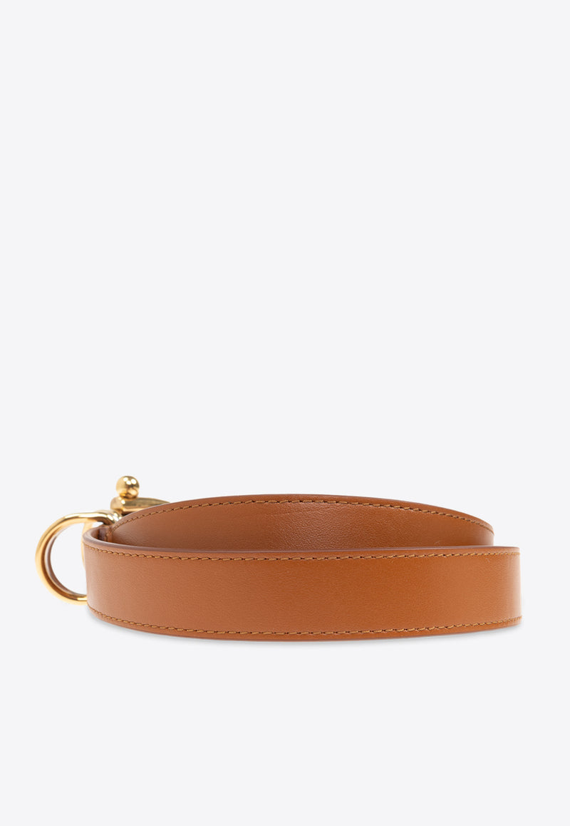 Chloé Bracelet Leather Belt Brown CHC25SC004 SFB-26M